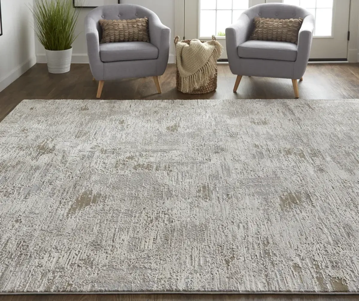 Vancouver 39FHF Ivory/Gray/Tan 2'10" x 7'10" Rug