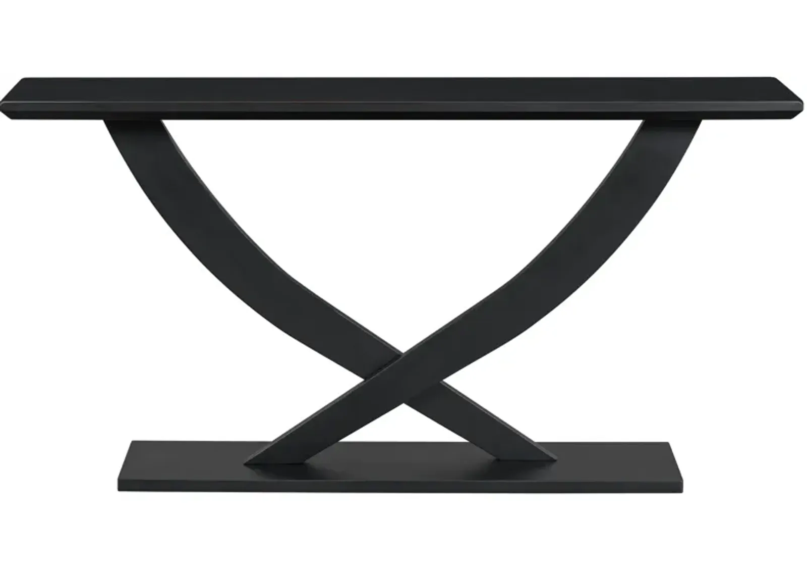 Merax Modern Rustic Console Table with Cross-Leg Design