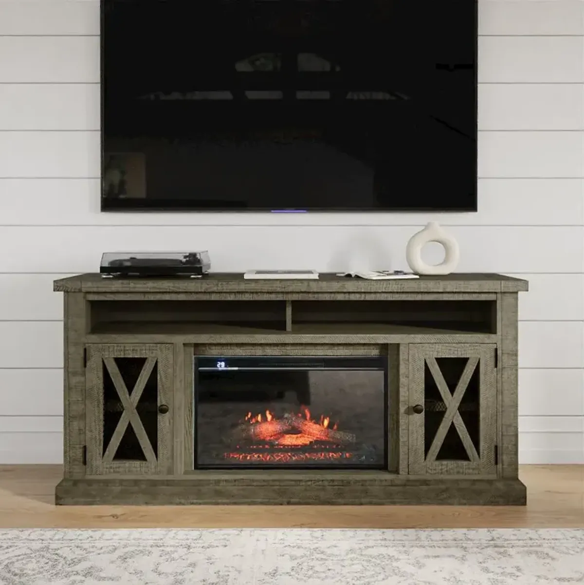 Jofran Solid Wood 60 Storage Console TV Stand