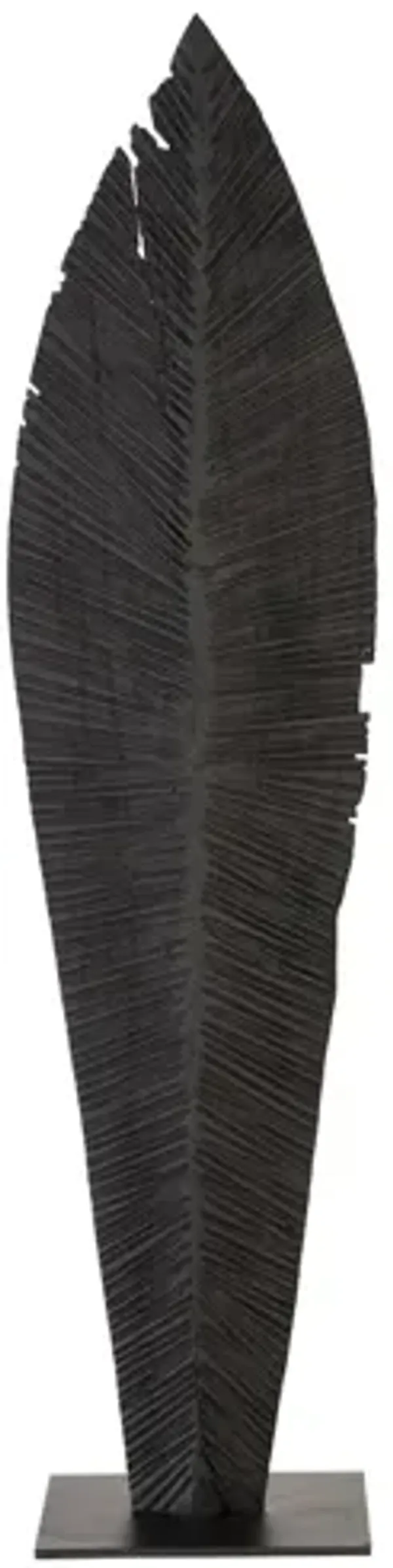 Large Carved Leaf on Stand