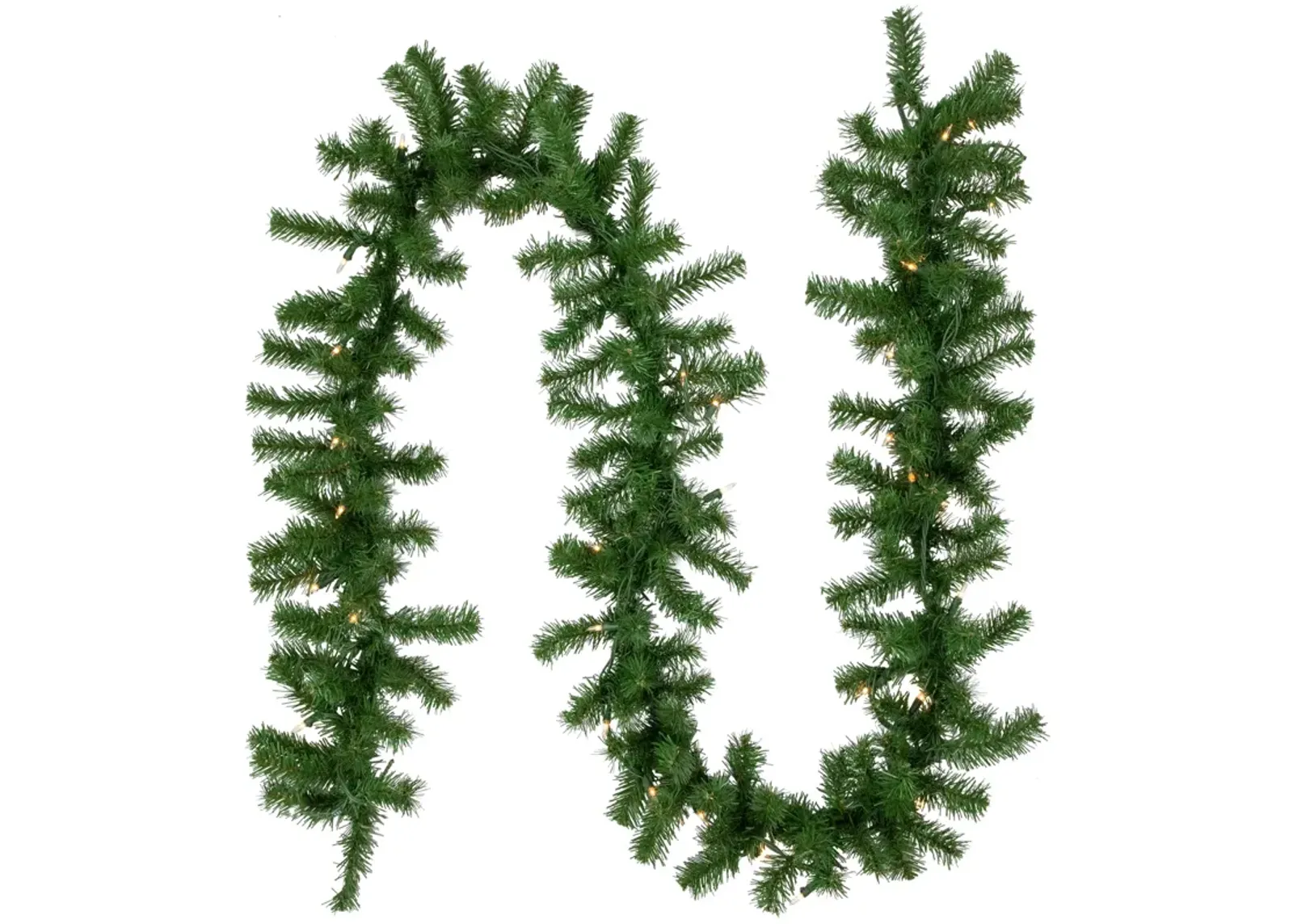 9' x 10" Pre-Lit Dorchester Pine Artificial Christmas Garland  Clear Lights