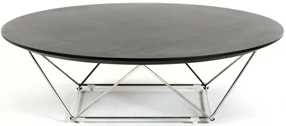 11 Wenge Veneer And Stainless Steel Coffee Table