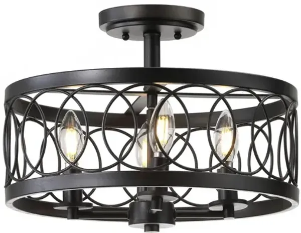 Sylvain Metal LED Semi-Flush Mount