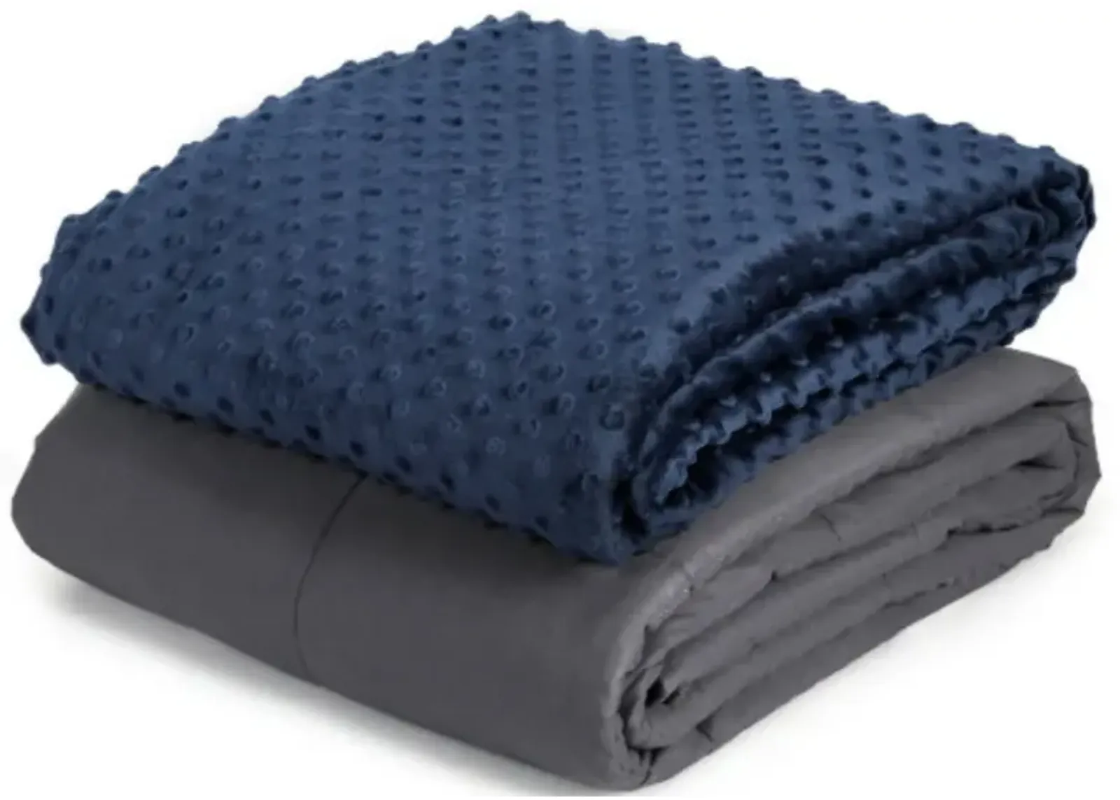 15 lbs Weighted Blanket with Removable Soft Crystal Cover