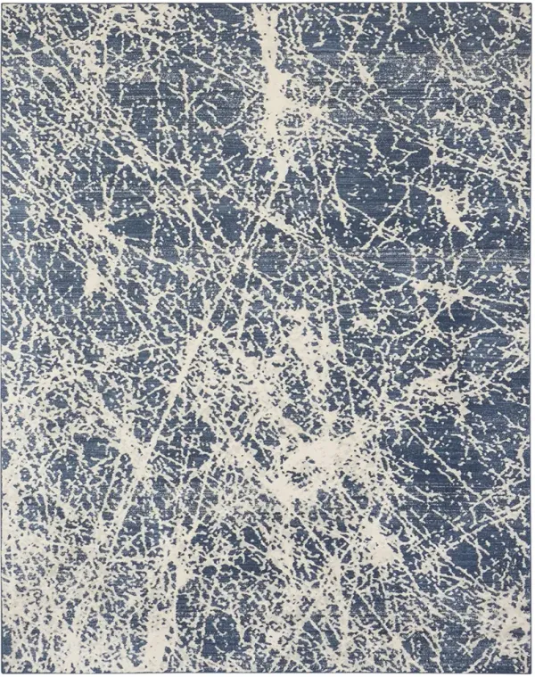 Exhale EXL02 Navy/Ivory 7'10" x 9'10" Rug