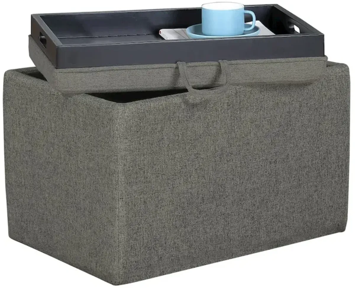 Convenience Concepts Designs4Comfort Accent Storage Ottoman with Reversible Tray