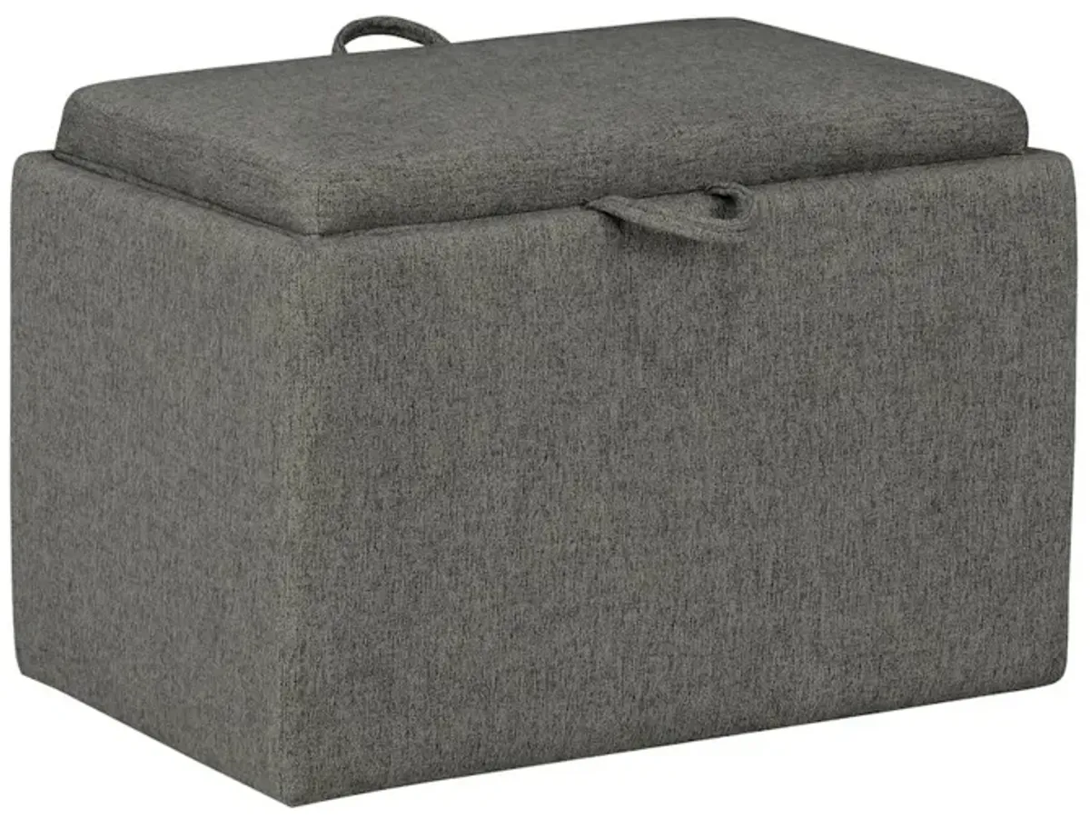 Convenience Concepts Designs4Comfort Accent Storage Ottoman with Reversible Tray