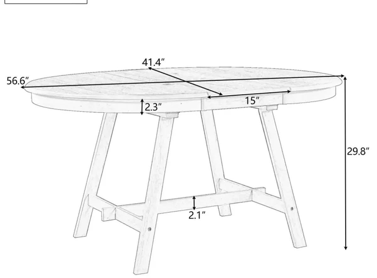 Wood Dining Table Round Extendable Dining Table For Dining Room