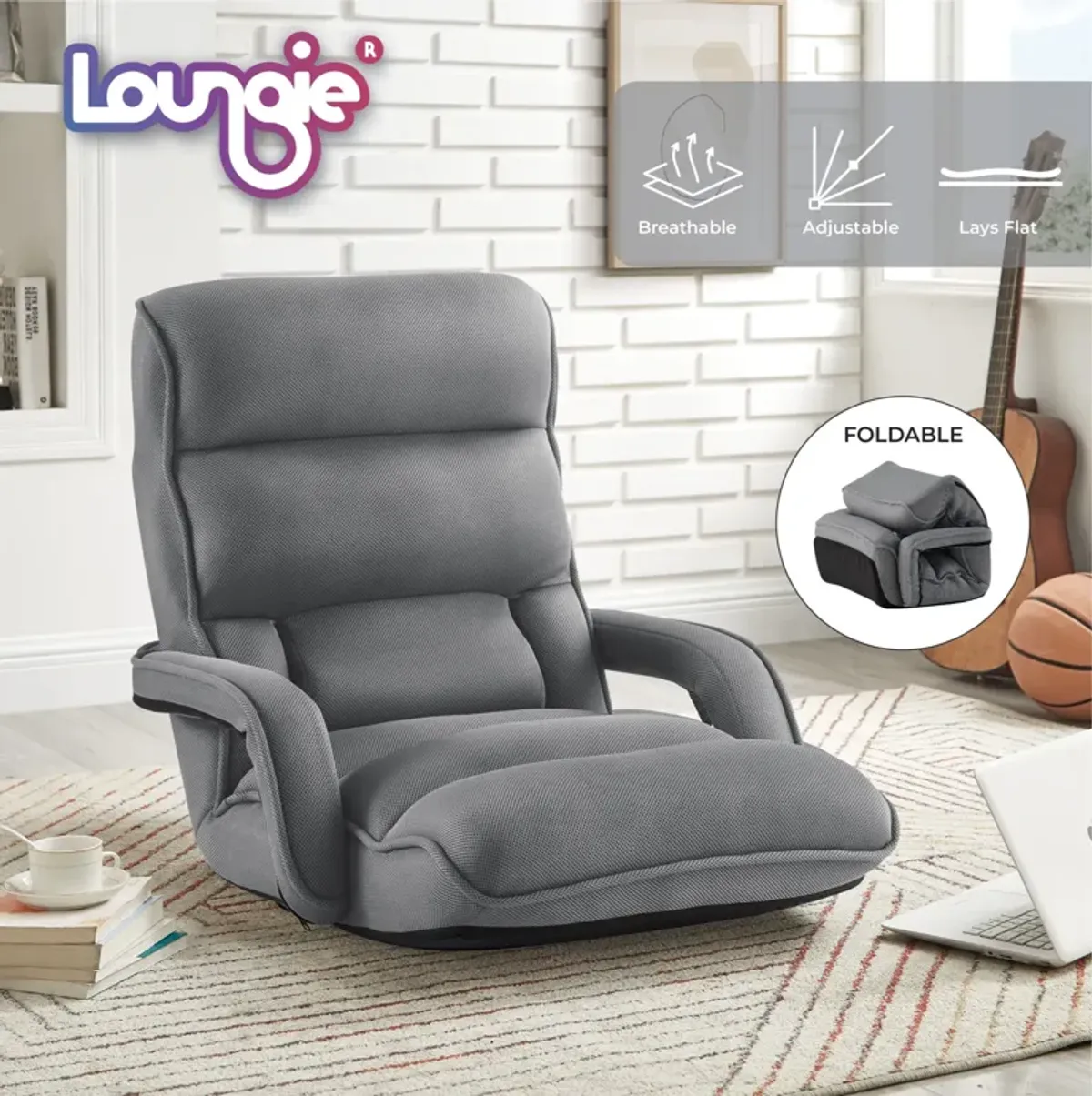 Loungie Divya Mesh Recliner/Floor Chair