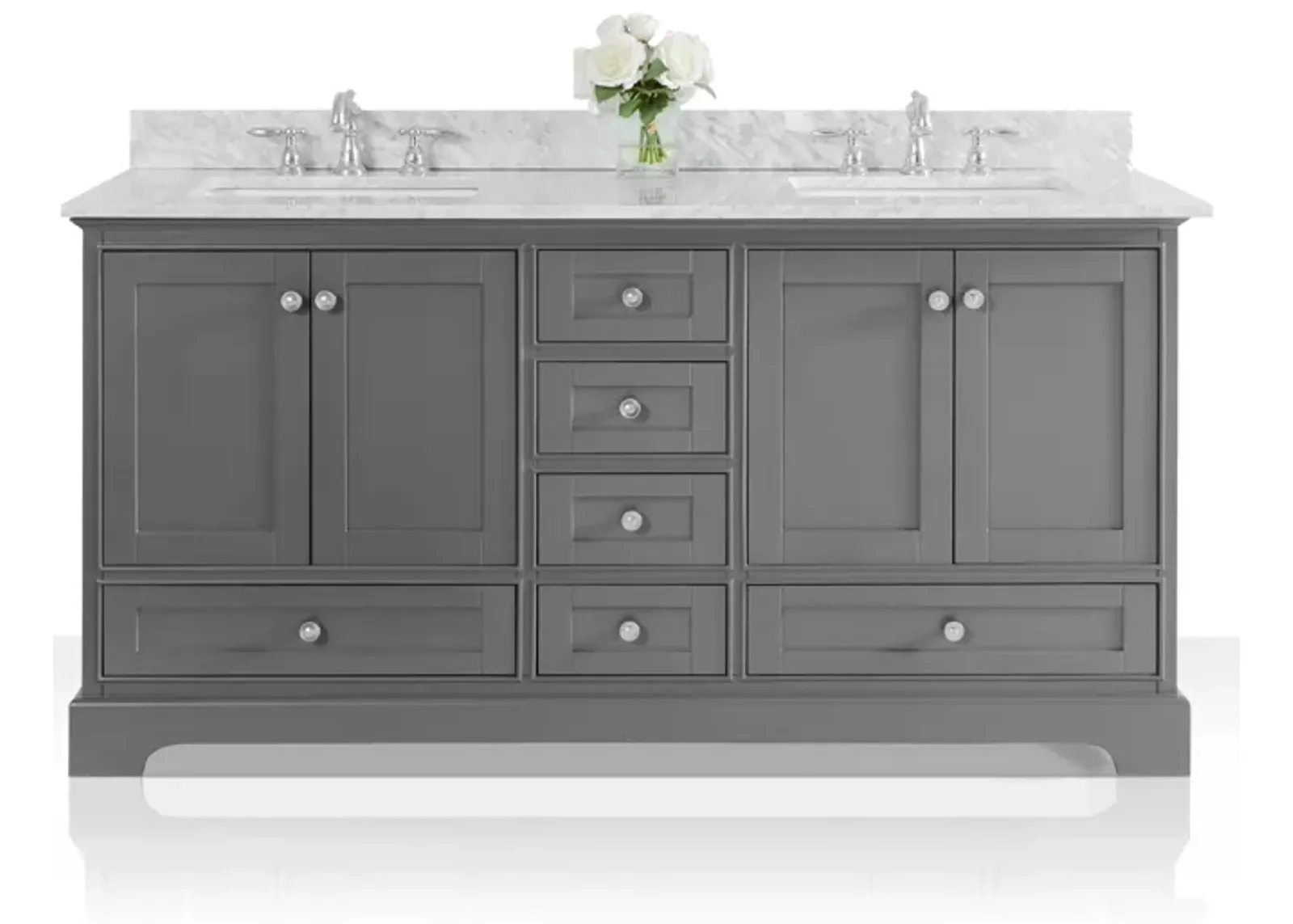 Audrey 66 in. Bath Vanity Set in Sapphire Gray