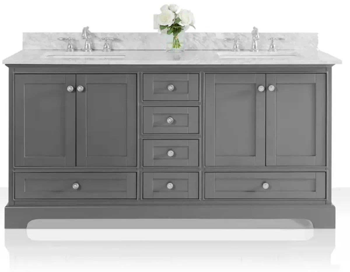 Audrey 66 in. Bath Vanity Set in Sapphire Gray