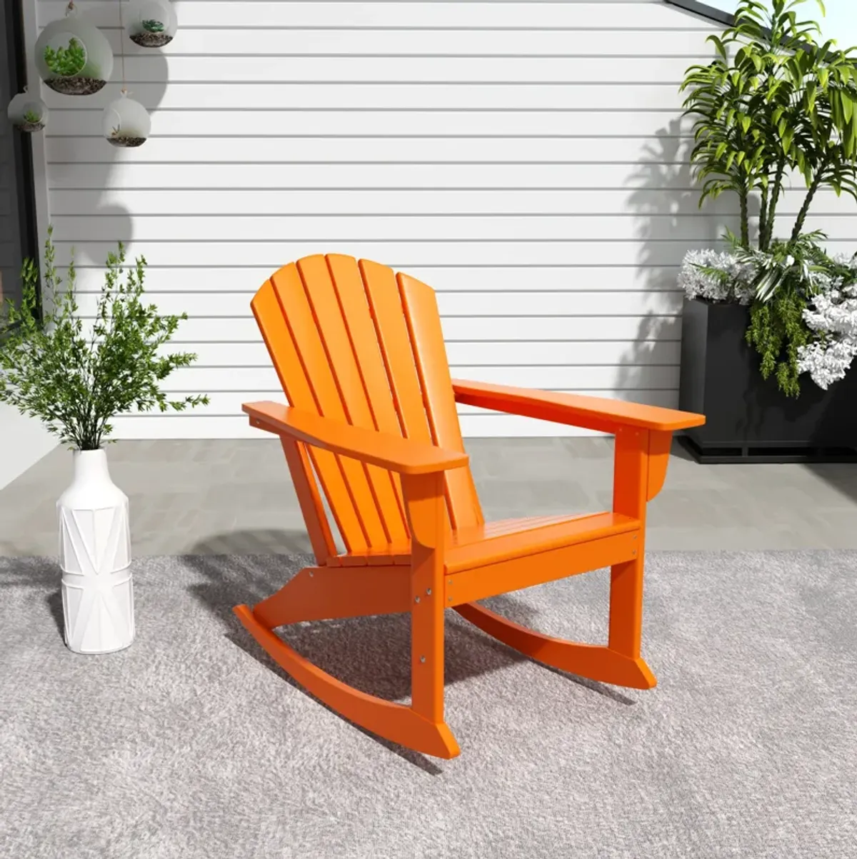 WestinTrends Outdoor Patio Adirondack Rocking Chair