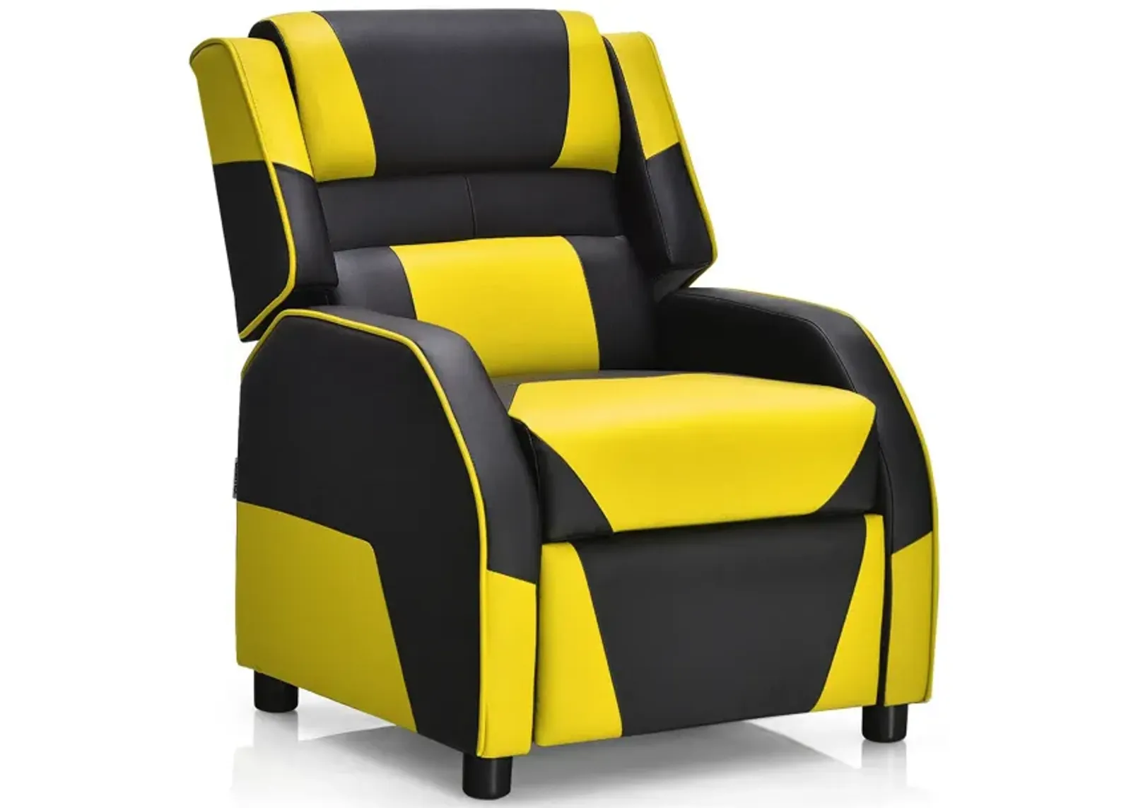 Kids Youth PU Leather Gaming Sofa Recliner with Headrest and Footrest