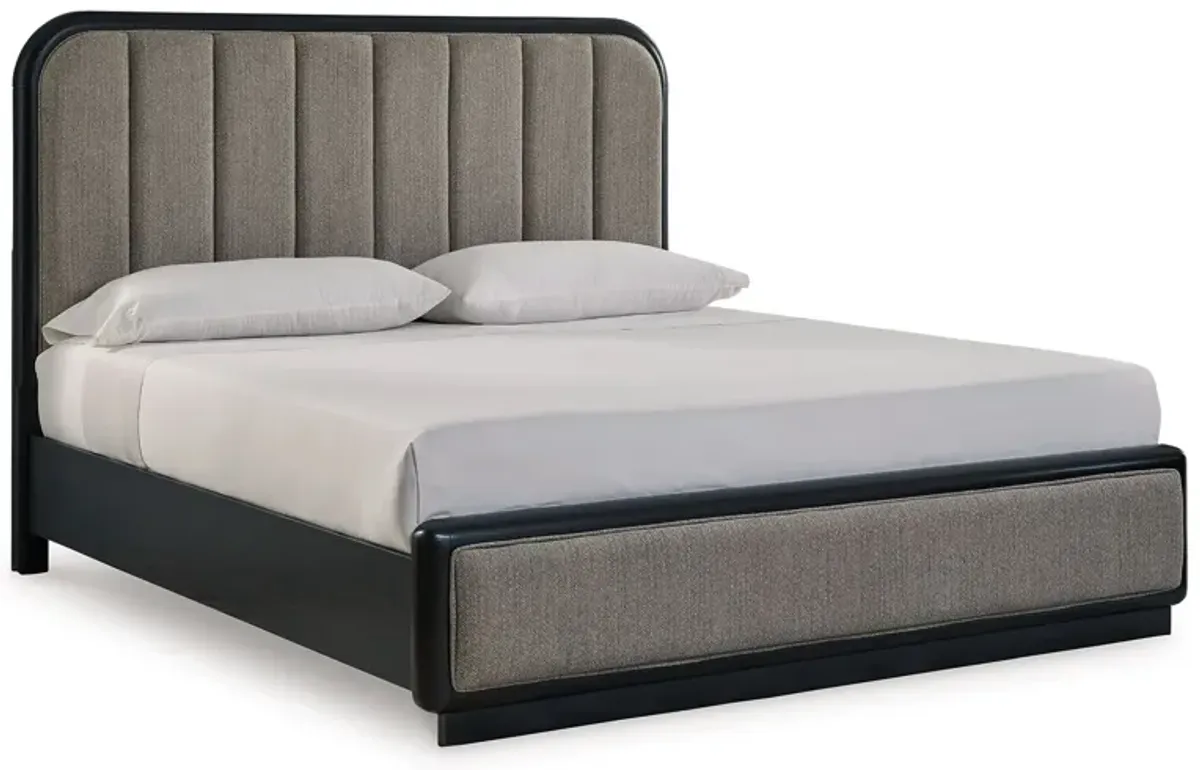 Rowanbeck King Upholstered Panel Bed