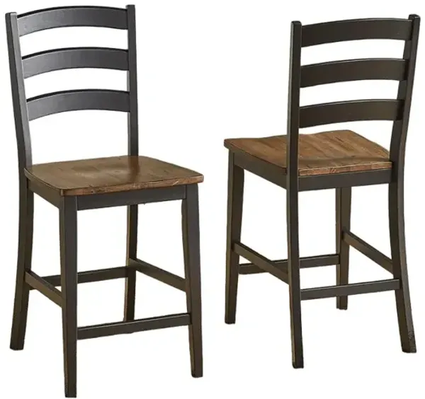 Belen Kox Two-Tone Counter Height Chairs (Set of 2), Belen Kox