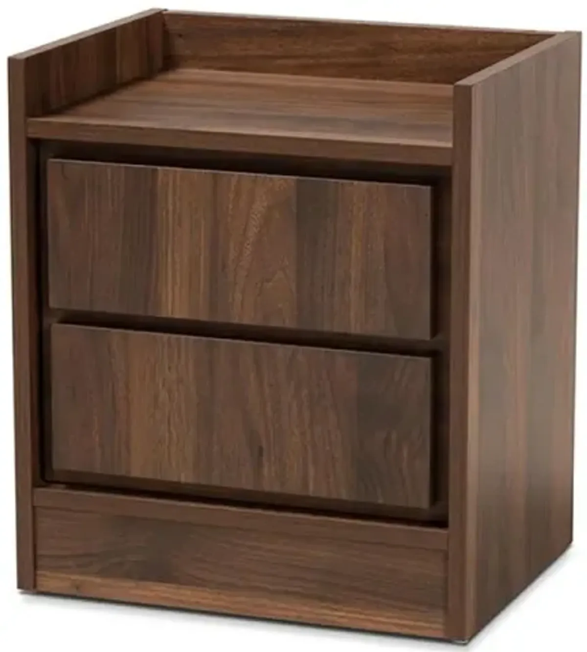 Hale Modern and Contemporary Walnut Brown Finished Wood 1-Door Nightstand