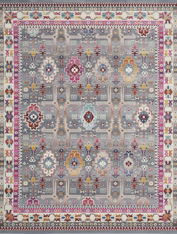 Vintage Kashan VKA05 Gray/Multicolor 8'10" x 11'10" Rug