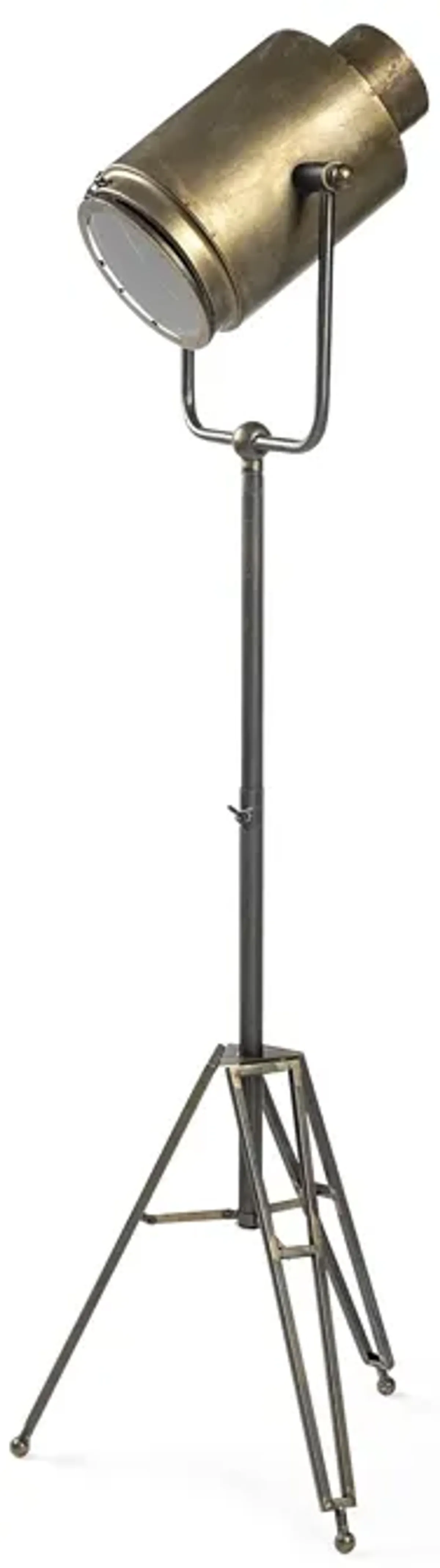 Hivvago 61" Gold LED Floor Lamp With Gold Metal Shade