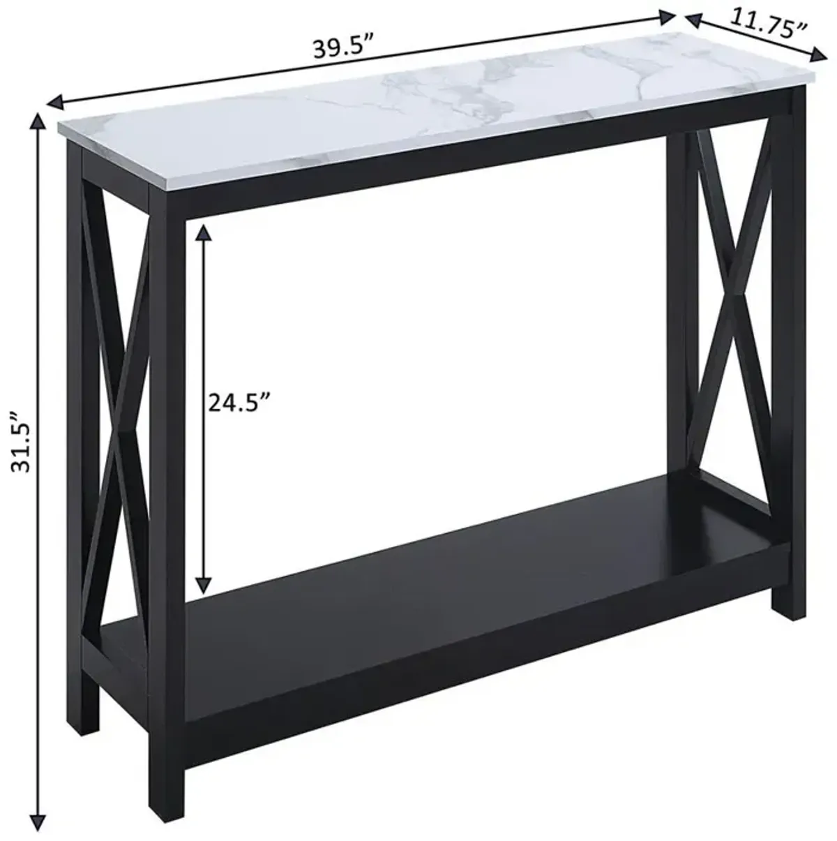 Convience Concept, Inc. Oxford Console Table with Shelf