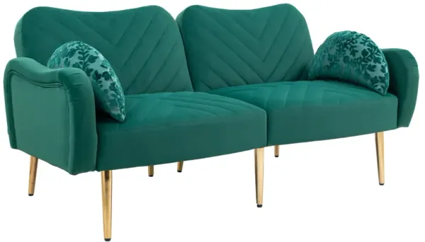 Couches For Living Room 65 Inch, Mid Century Modern Velvet Loveseats Sofa