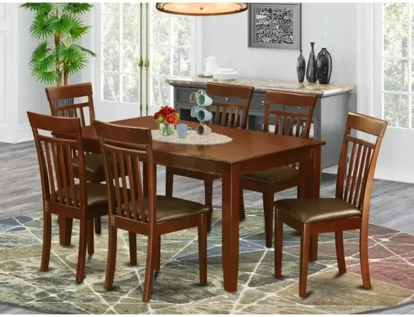 7 Pc formal Dining room set-Dining Table and 6 Dining Chairs