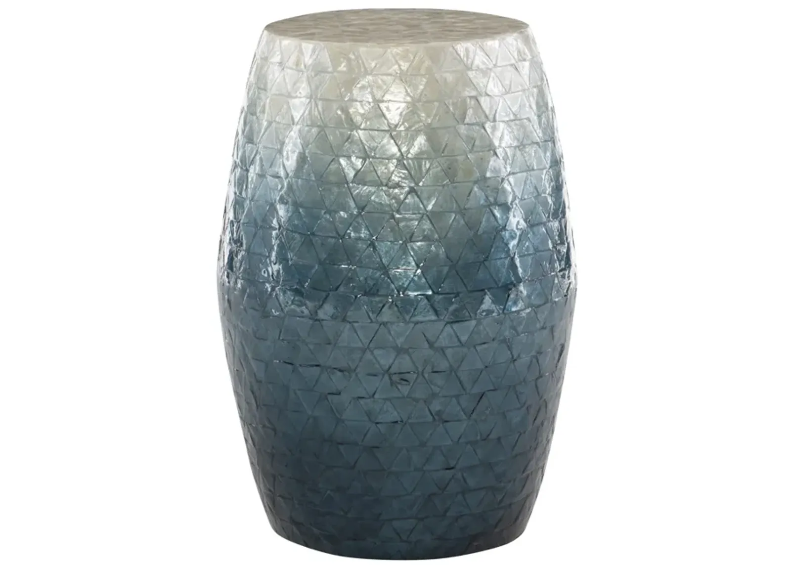 Linon Prianna Ombre Capiz Mosaic Drum Table