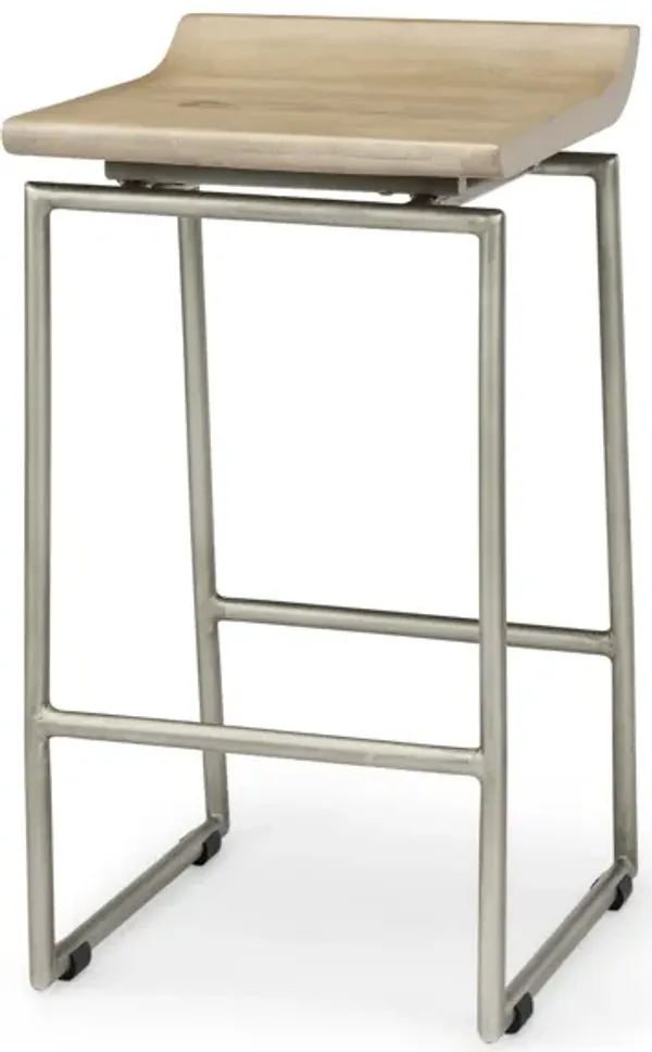 Givens Wood Seat Stool