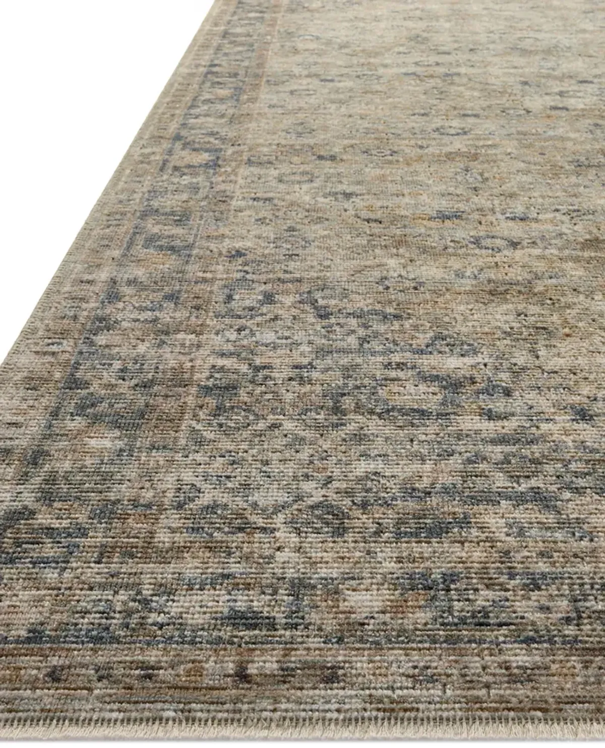 Heritage HER-08 Sage / Navy 2''5" x 8' Rug by Patent Pending