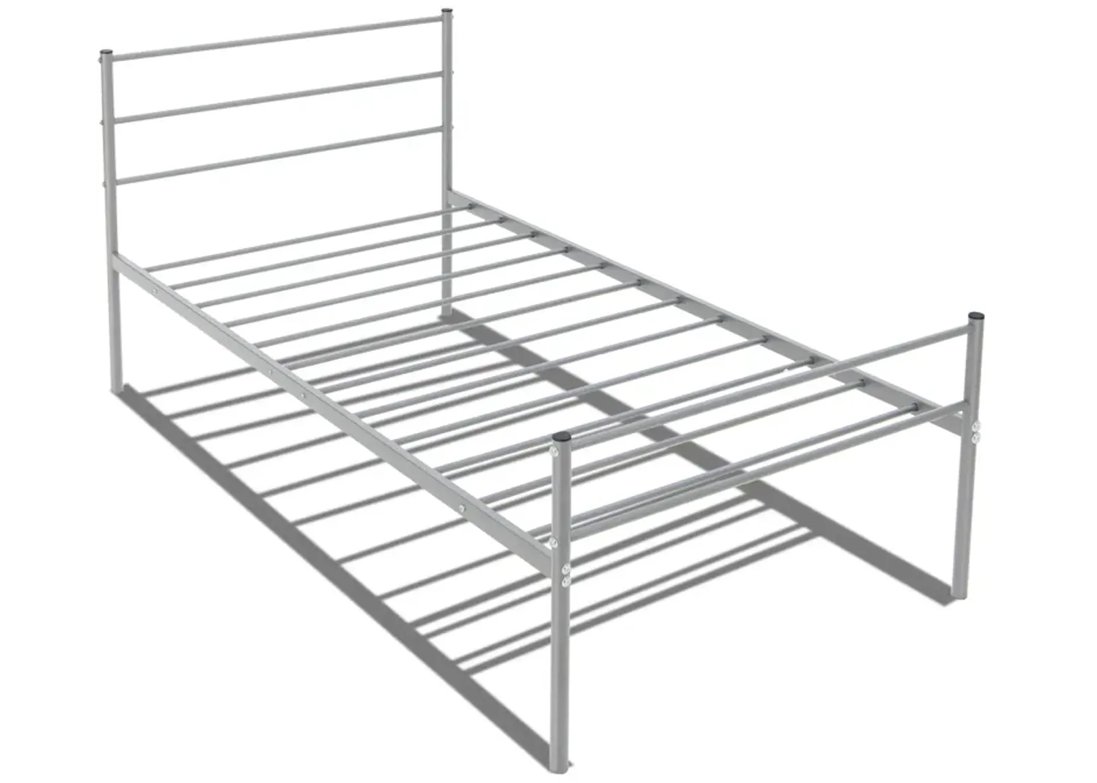 Twin Size Metal Bed Frame Platform with Headboard