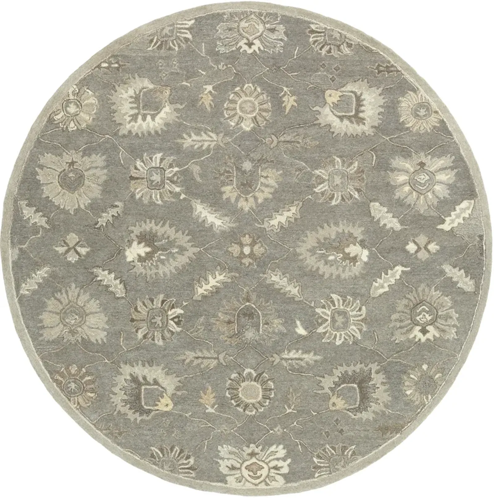 Caesar CAE-1199 4' Round Gray Rug