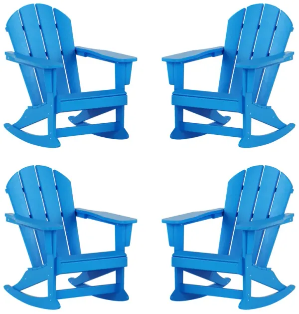 WestinTrends Outdoor Rocking Poly Adirondack Chair (Set Of 4)