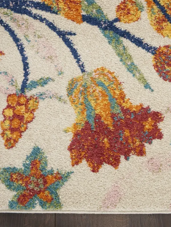 Allur ALR09 Ivory/Multicolor 4' x 6' Rug