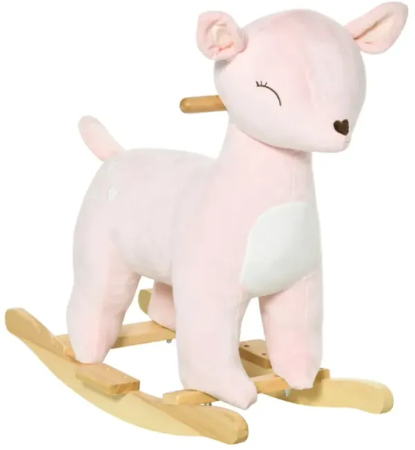 Baby Rocking Horse for 36-72 Months, Plush Ride-On Toy for Preschoolers