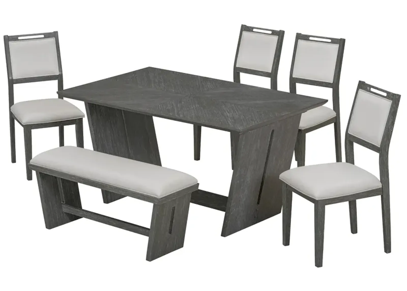 Merax 6-Piece Retro Dining Set