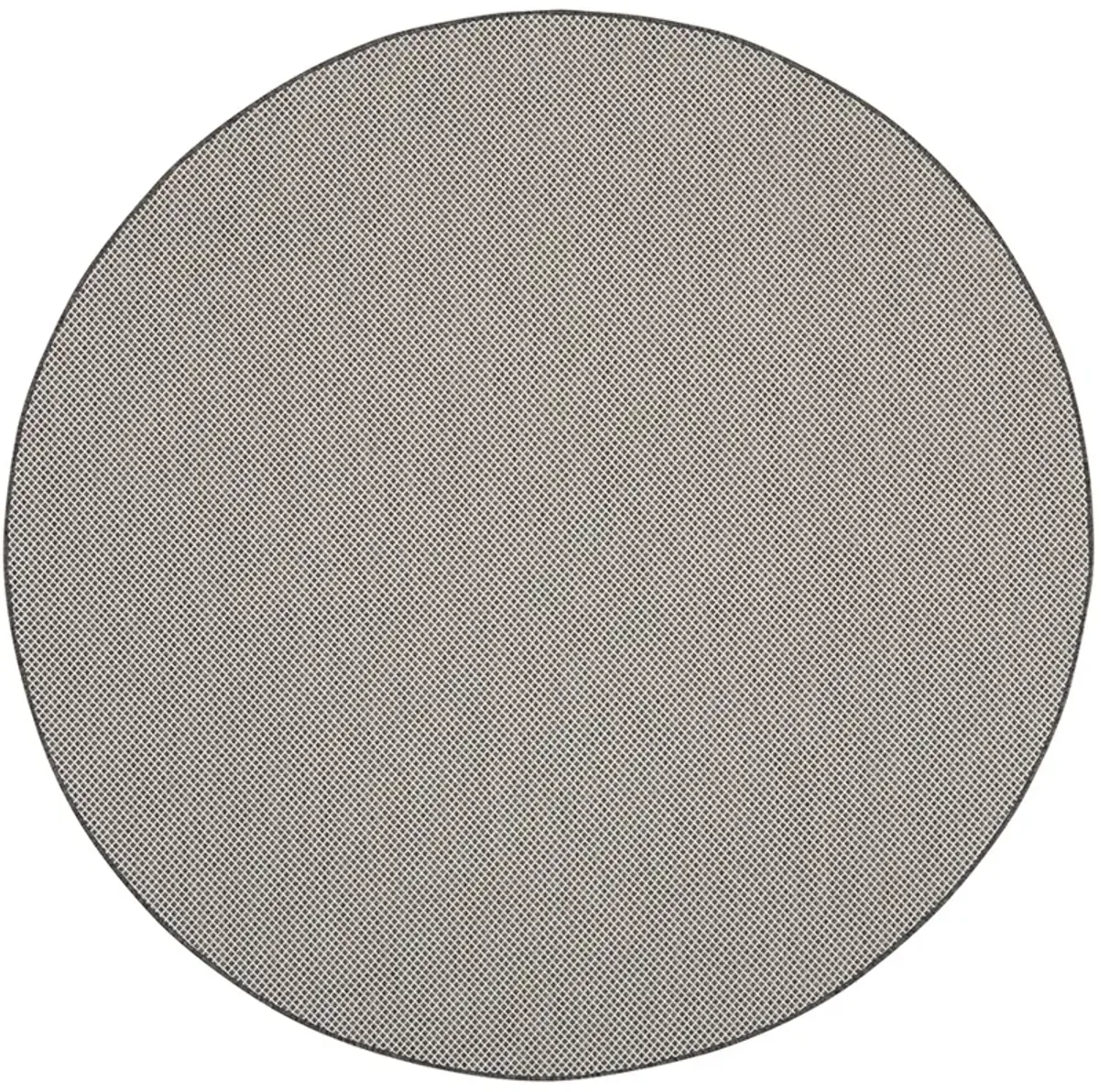 Courtyard COU01 Ivory/Charcoal 6' x Round Rug
