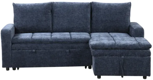 Merax Polyester Sectional Sofa Bed with Storage Space