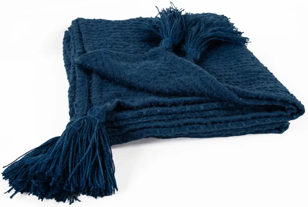 Navy 50" x 60" Throw Blanket