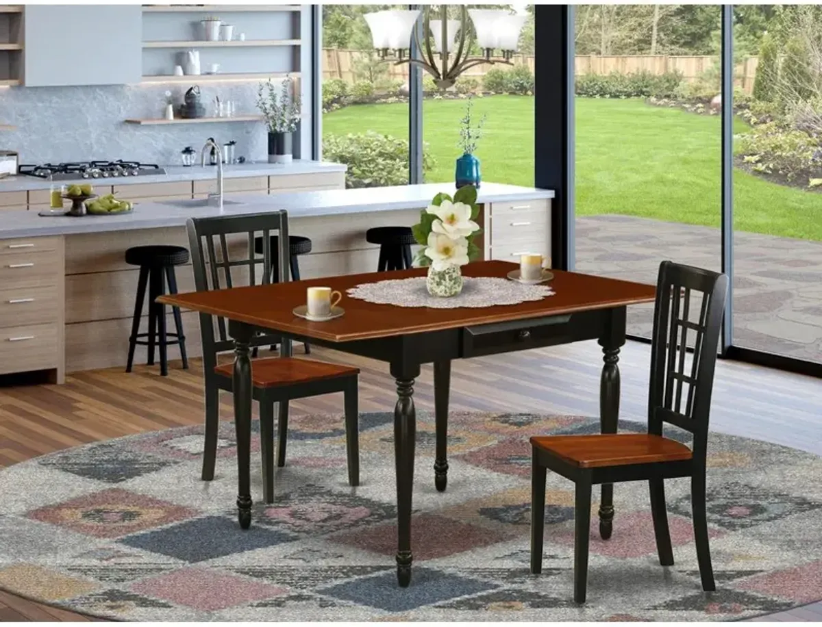 Dining Room Set Black & Cherry