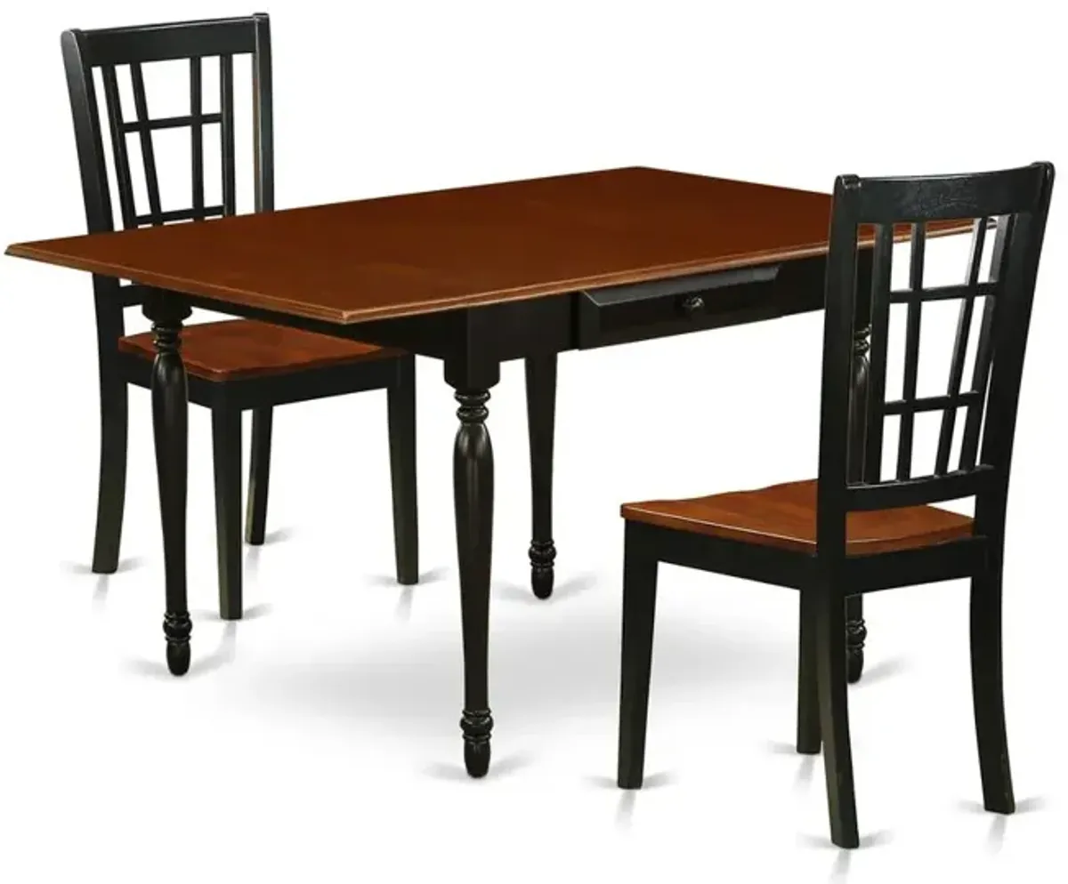 Dining Room Set Black & Cherry