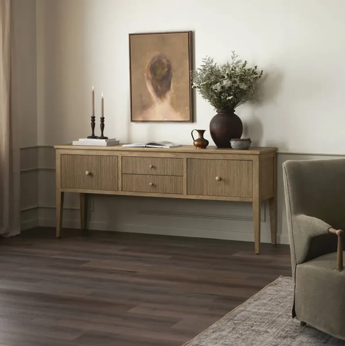 Bush Light Oak Sideboard