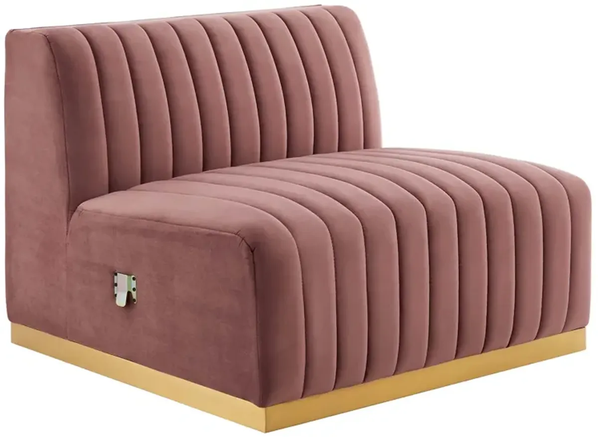 Conjure Channel Tufted Performance Velvet Sofa