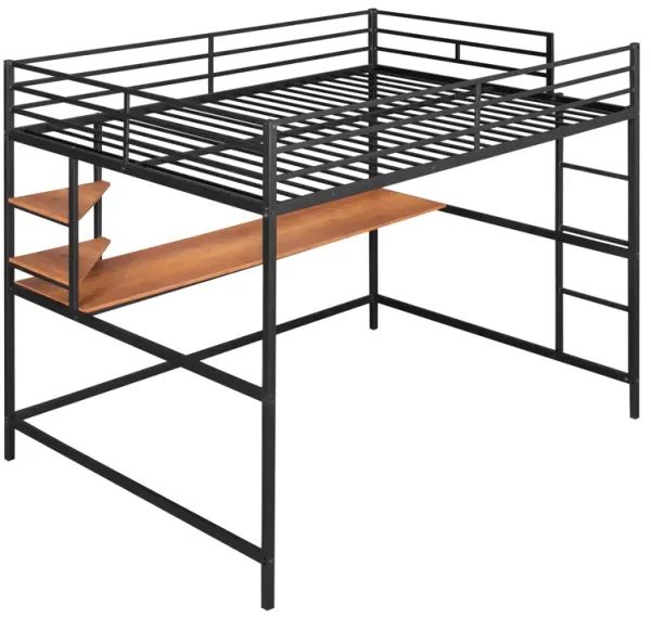 Merax Metal Loft Bed with Desk for Kids Teens Adults