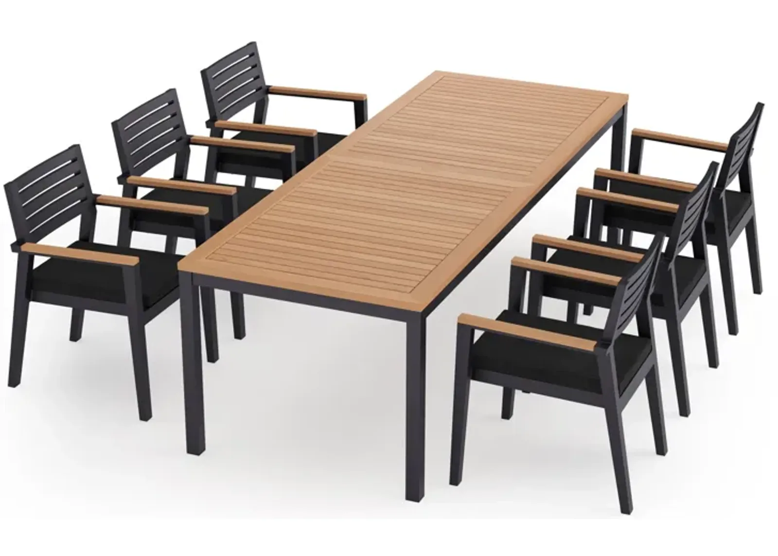 Rhodes 7 Piece Patio Dining Set with 96 in. Table