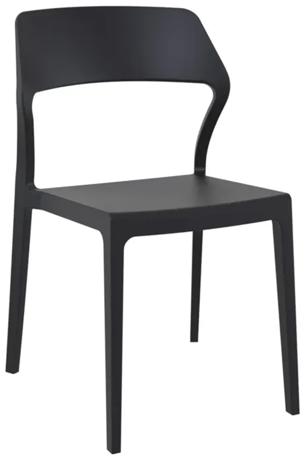 32.75" Yellow Solid Patio Dining Chair