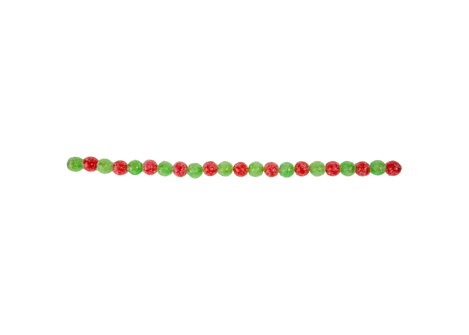 6' Red and Green Glittered Candy Drop Christmas Garland   Unlit