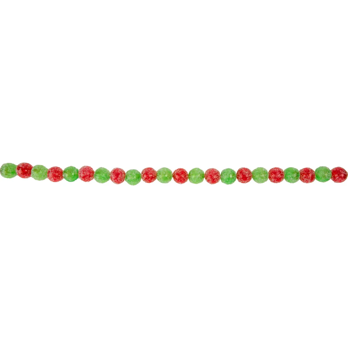 6' Red and Green Glittered Candy Drop Christmas Garland   Unlit