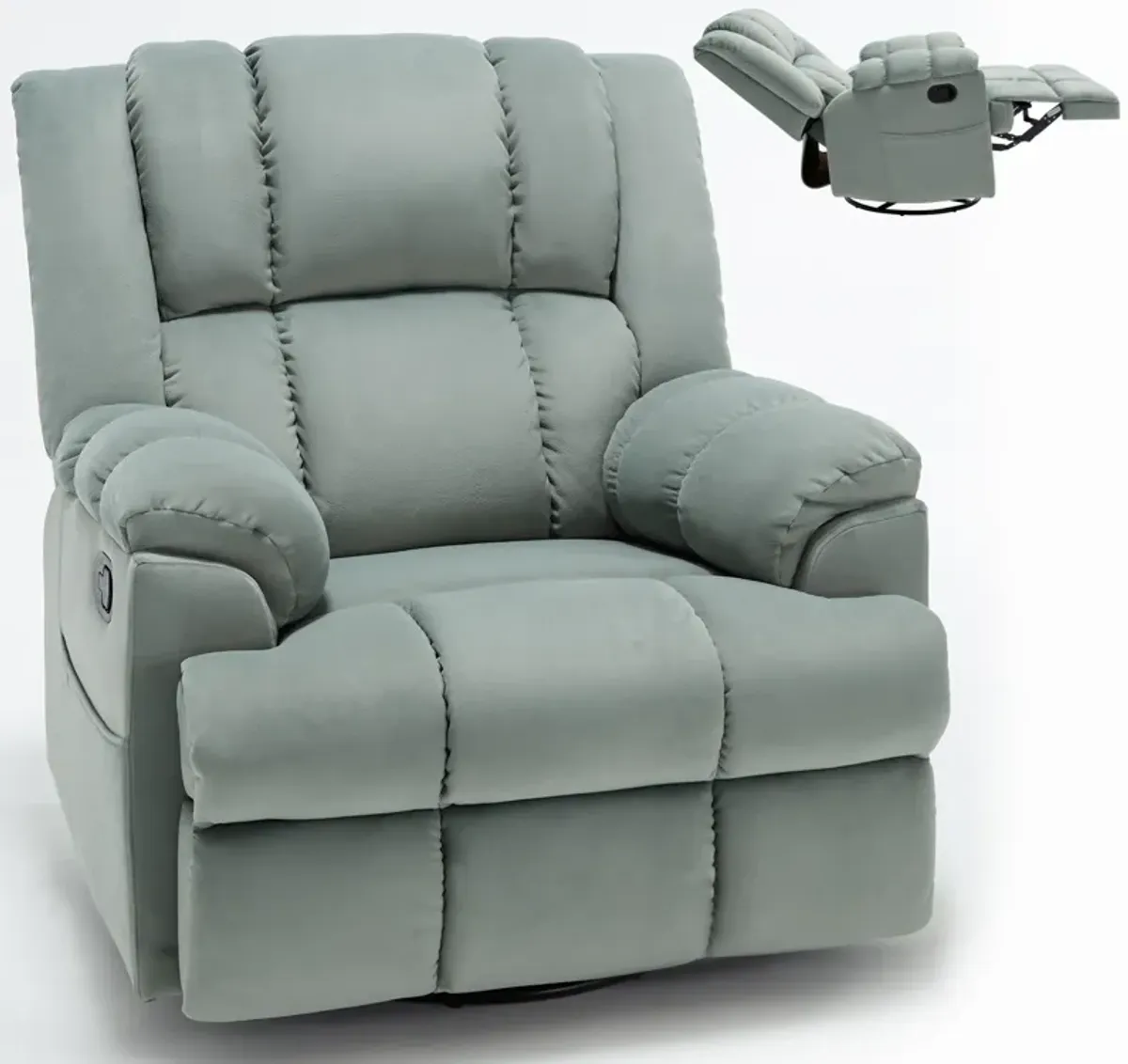 Merax Manual Recliner Chair Swivel  Rocking Chair