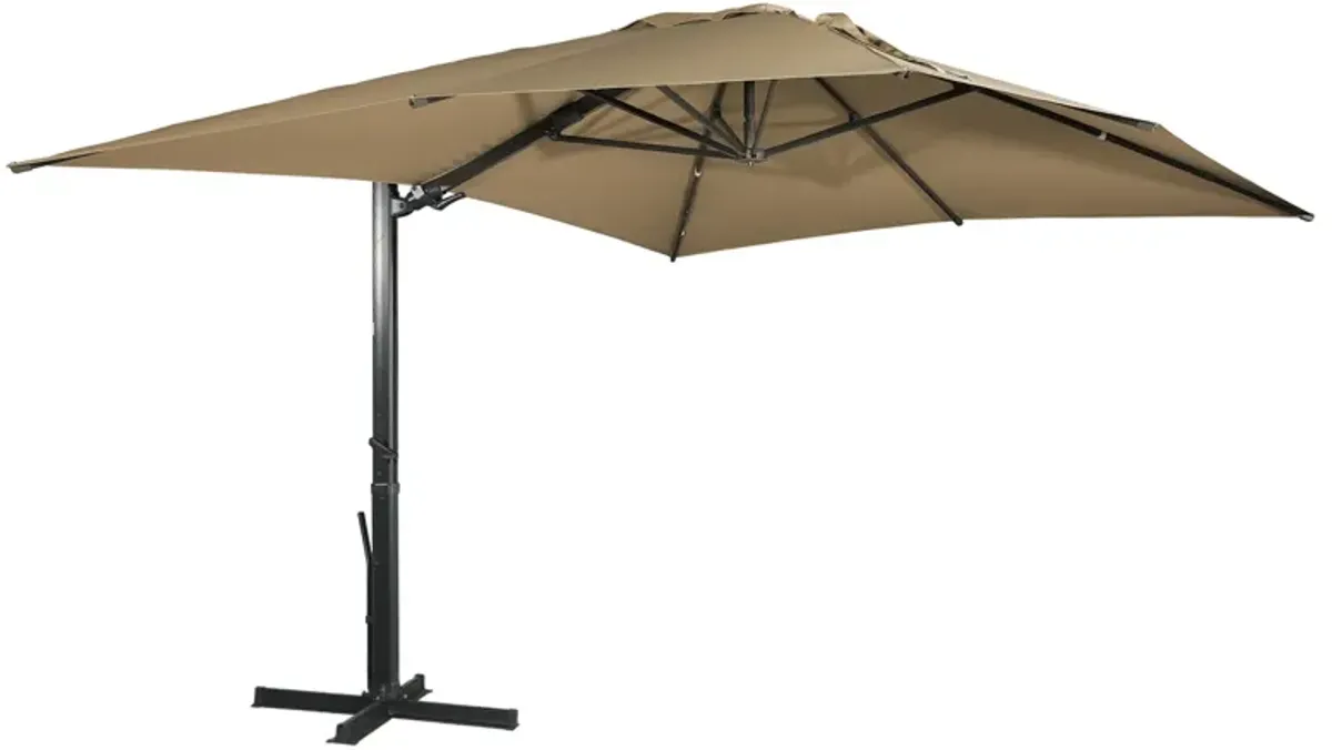 MONDAWE 13ft Square Offset Cantilever Patio Umbrella for Outdoor Shade