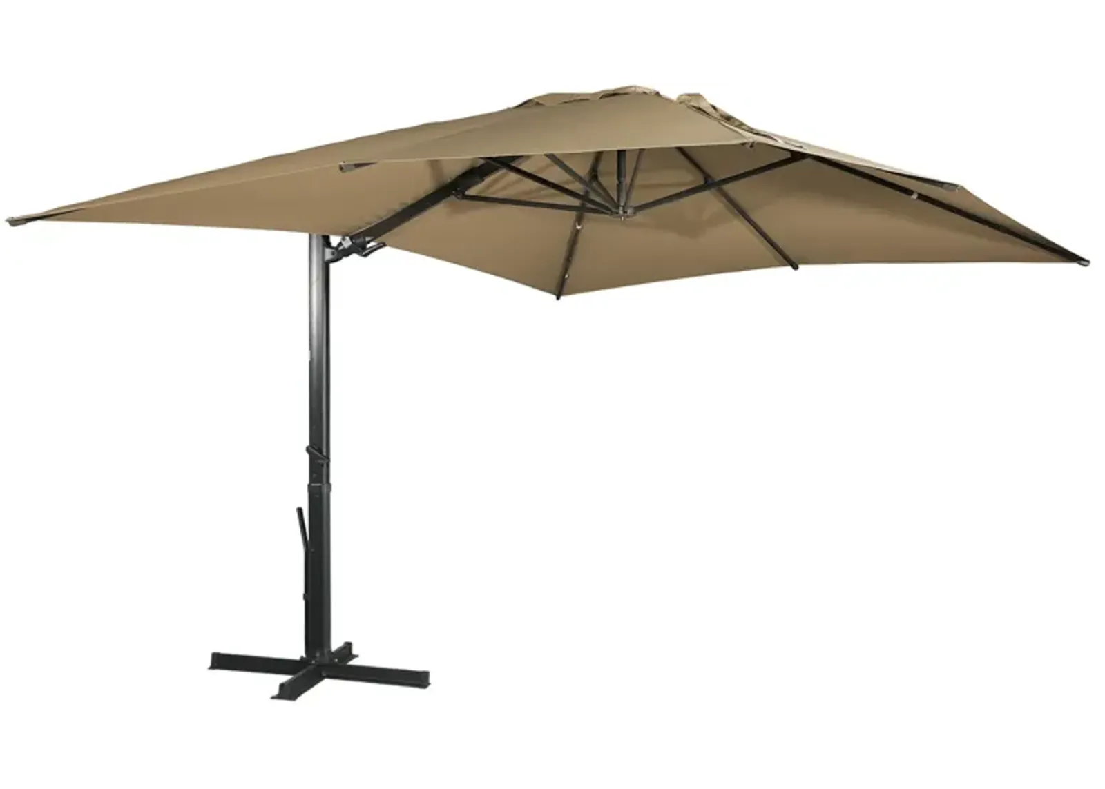 MONDAWE 13ft Square Offset Cantilever Patio Umbrella for Outdoor Shade