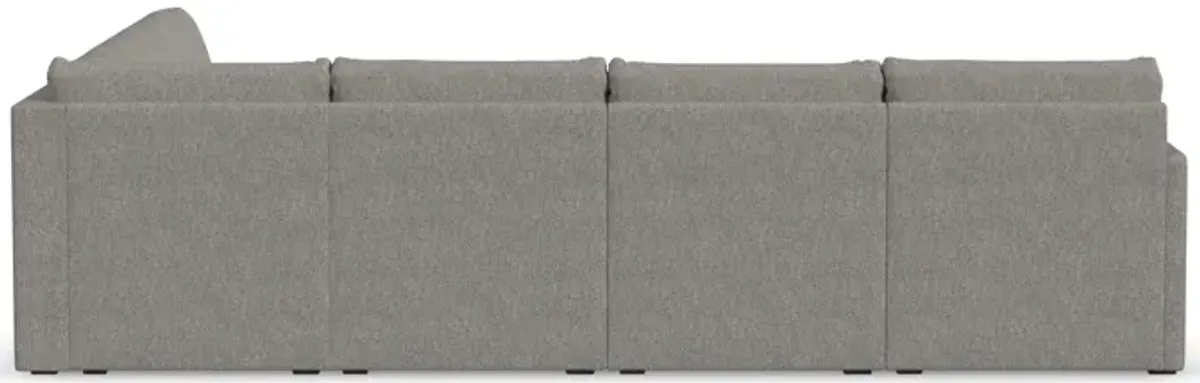 Flex Pebble 6-Seat Sectional with Narrow Arm